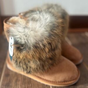 EMU Australia Fur-Trim Ankle Boots | Brand New